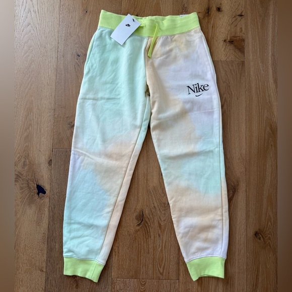 Nike Kids Joggers - Lime and Cream Gradient - Picture 1 of 5
